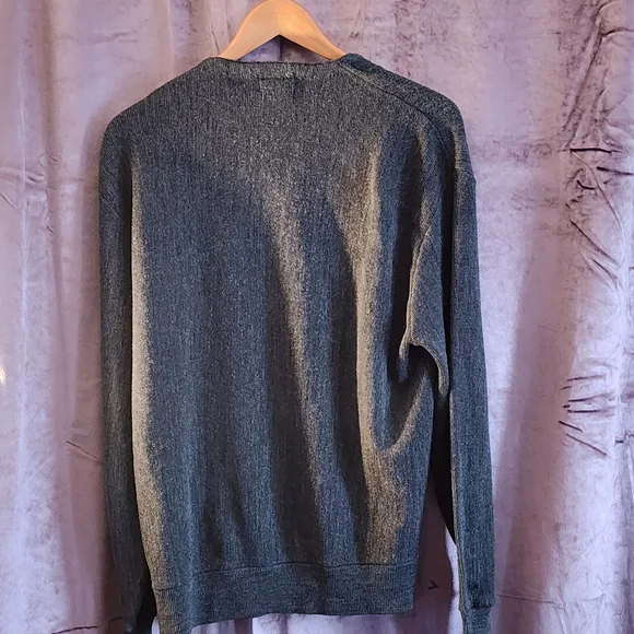 Classic Women's Charcoal Cardigan Sweater - Picture 2 of 3